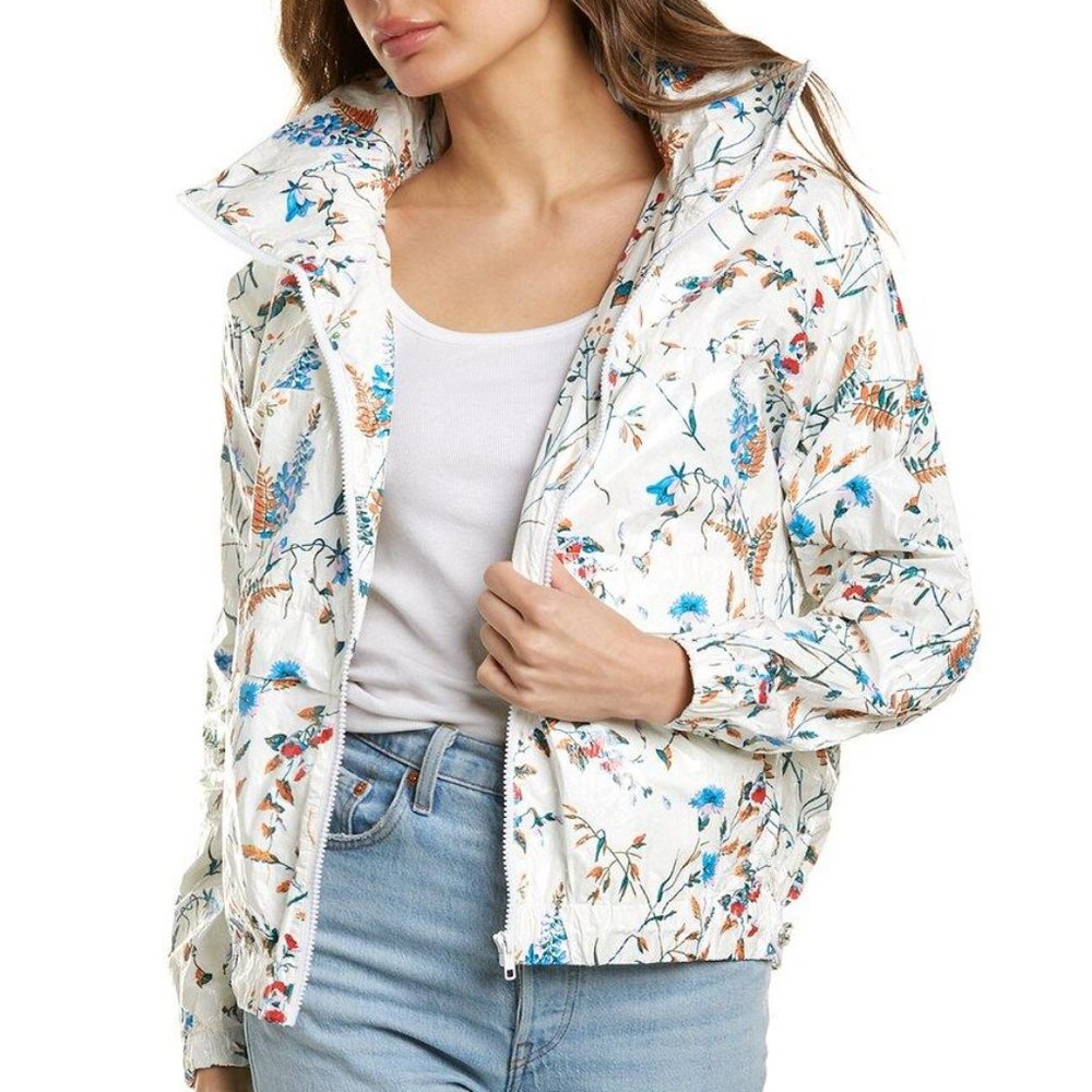 Maje White Barbier Printed Jacket